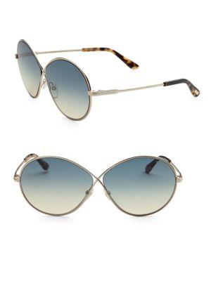 Tom Ford Eyewear Rania 64mm Oval Sunglasses