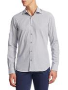 Saks Fifth Avenue Collection Tile Printed Cotton Button-down Shirt