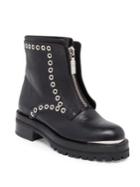 Alexander Mcqueen Studded Leather Combat Boots