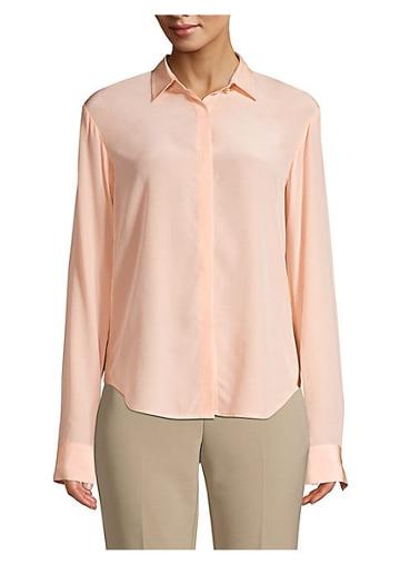 Donna Karan New York Curved Hem Blouse