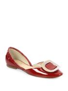 Roger Vivier Patent Leather D'orsay Flats