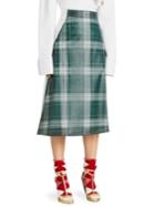 Burberry Tartan A-line Skirt