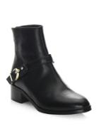 L.k. Bennett Buckled Leather Ankle Boots