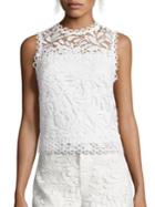 Parker Fallon Embroidered Eyelet Top