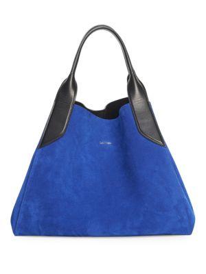 Lanvin Suede & Leather Tote
