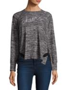Sundry Cheers Lace-up Pullover