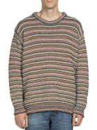 Stella Mccartney Wool-blend Crewneck Striped Sweater