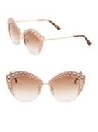 Gucci Crystal-trim Cat Eye Sunglasses