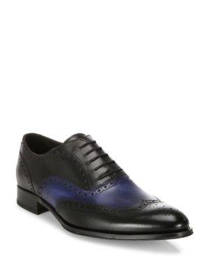 To Boot New York Buster Calfskin Leather Wingtip Oxfords
