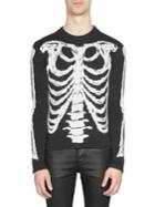Saint Laurent Skeleton Wool Crewneck Sweater