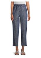 Eileen Fisher Organic Chambray Drawstring Ankle Pants