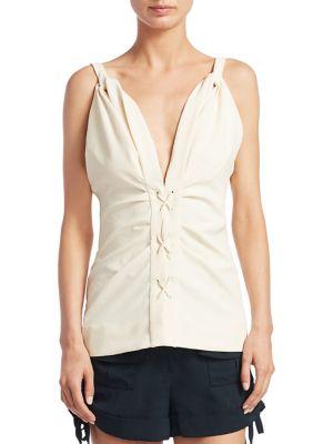 Carven Lace-up Top
