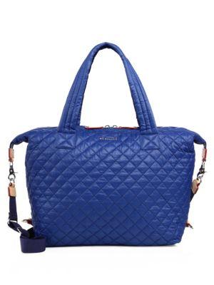 Mz Wallace Sutton Medium Quilted Nylon Tote