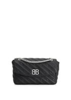 Balenciaga Bb Logo Leather Crossbody Bag