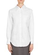 Thom Browne Frayed Button-down Blouse
