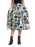 Junya Watanabe Printed Midi Skirt