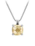 David Yurman Ch & &epar;226;telaine Sterling Silver, 18k Yellow Gold & Diamond Pendant Necklace