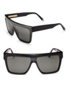 Victoria Beckham 57mm Flat-top Visor Sunglasses