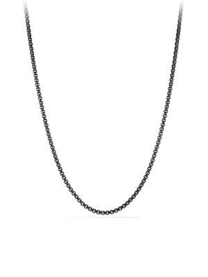 David Yurman Chain Stainless Steel Box Necklace