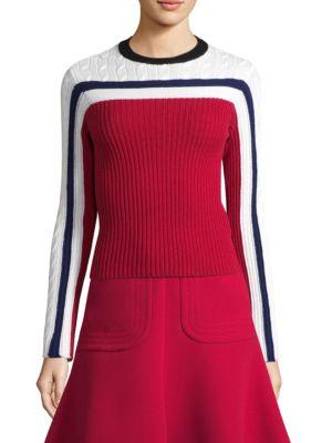 Redvalentino Colorblock Wool Sweater