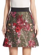 Dolce & Gabbana Floral Silk Jacquard Skirt