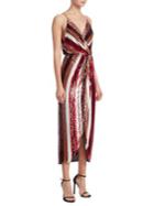 Johanna Ortiz Striped Sequin Dress