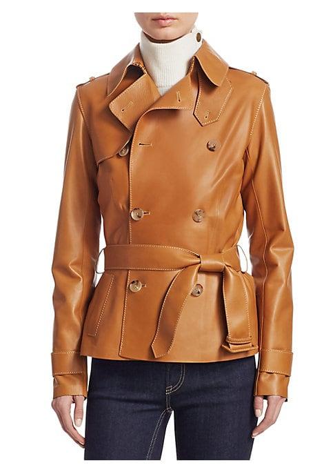 Ralph Lauren Collection Iconic Style Buffy Leather Trench Jacket
