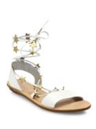 Loeffler Randall Starla Star-detail Leather Lace-up Sandals