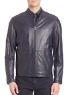 Saks Fifth Avenue Collection Zipper Leather Jacket