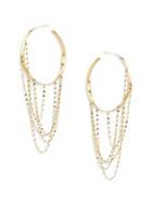 Lana Jewelry Bond Large Blake 14k Yellow Gold Vanity Hoop Earrings/2