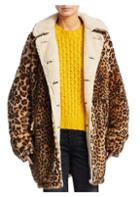 R13 Hunting Leopard-print Shearling-lined Jacket