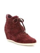 Ash Bowie Suede High-top Wedge Sneakers