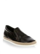 Tod's Leather Slip-on Espadrille Sneakers