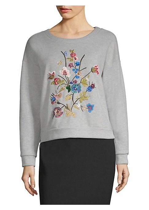 Weekend Max Mara Floral Embroidered Sweatshirt