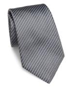 Armani Collezioni Thin Striped Silk Tie