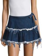 Marques'almeida Frayed Mini Skirt