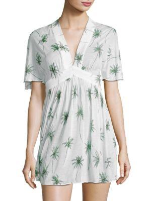 Milly Bari Palm Printed Dress