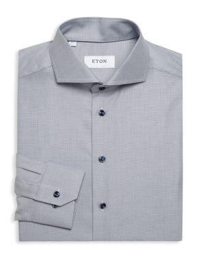Eton Regular Fit Micro-checked Shirt