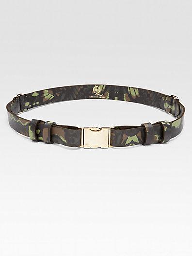 Mcq Alexander Mcqueen Leather Camouflage Belt