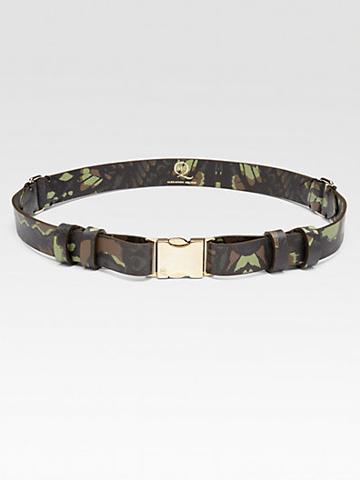 Mcq Alexander Mcqueen Leather Camouflage Belt