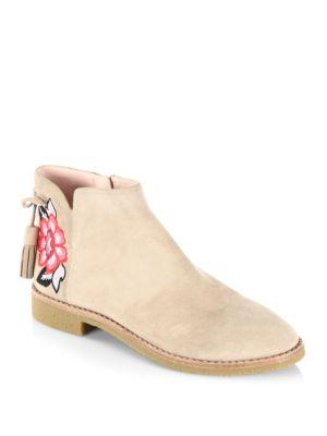 Kate Spade New York Embroidered Suede Boots