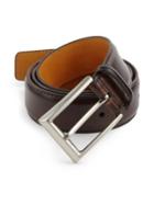 Saks Fifth Avenue Collection By Magnanni Hand Burnished Leather Belt