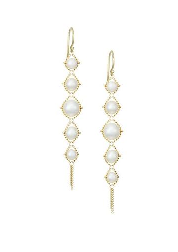Amali 18k Yellow Gold Woven Pearl Tiered Drop Earrings