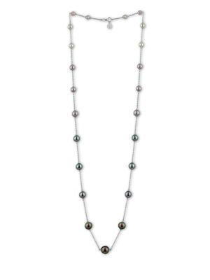 Majorica 6-12mm Organic Pearl And Sterling Silver Necklace
