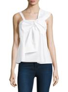 Prose & Poetry Front Tie Sleeveless Cotton Top