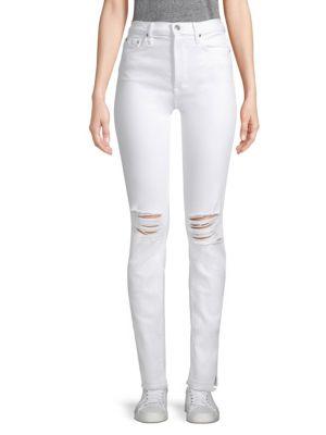 Cotton Citizen High-rise Distressed Skinny Jeans