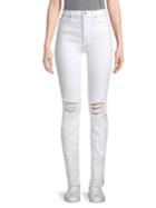 Cotton Citizen High-rise Distressed Skinny Jeans
