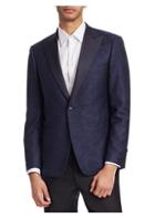 Saks Fifth Avenue Collection By Samuelsohn Classic-fit Floral-print Wool Dinner Jacket