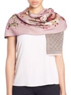 Gucci Floral Wool Orophin Scarf