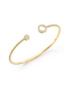 Marli Astrid Diamond & 18k Yellow Gold Circle Cuff Bracelet